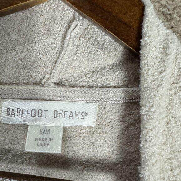 Barefoot Dreams Calypso Wrap Cardigan Womens S/M Stone/Cocoa Ombre Chic Lite - Picture 4 of 11